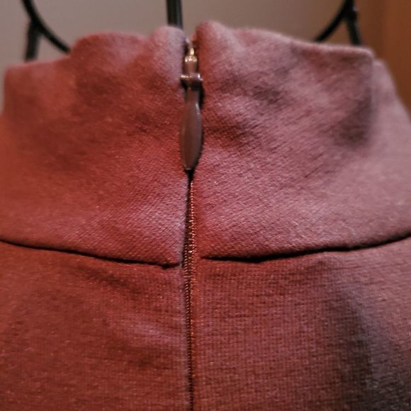 Vintage Chocolate Brown Talbots Petites Dress - Picture 7 of 8